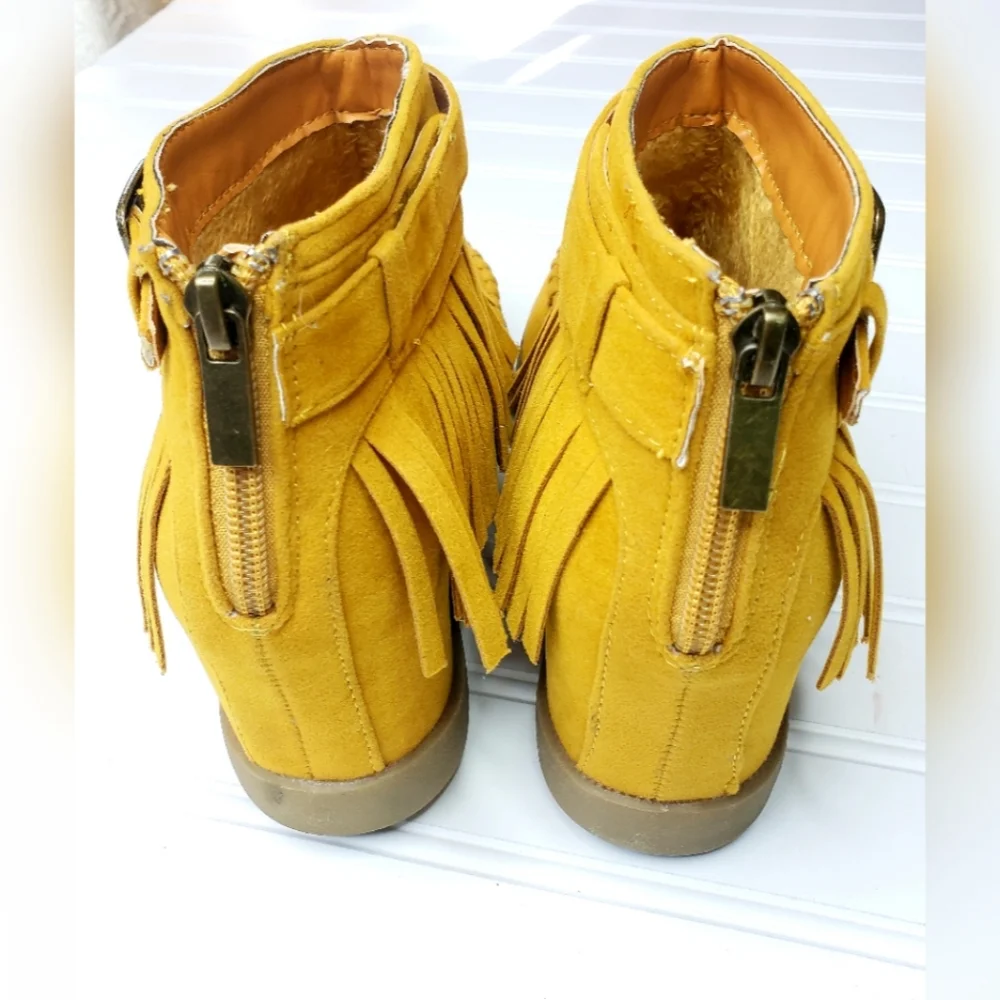 Bamboo Tobery Mustard Yellow SZ 8.5 - Picture 4 of 4